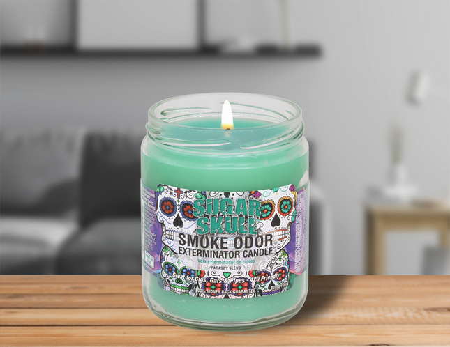 SMOKE CANDLE |SUGAR SKULL13 OZ