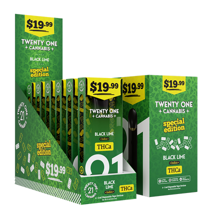 21 2ML DISP BLACK LIME 6PK