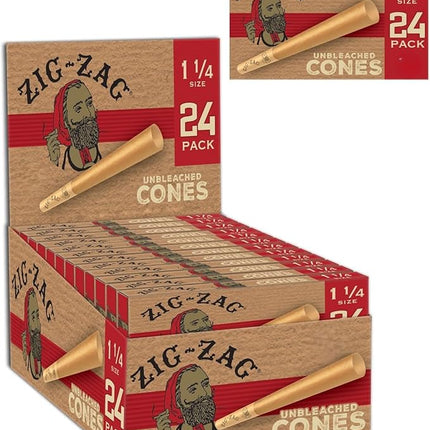 ZIG ZAG CONES UNBLEACHED KING SIZE - 3 PK