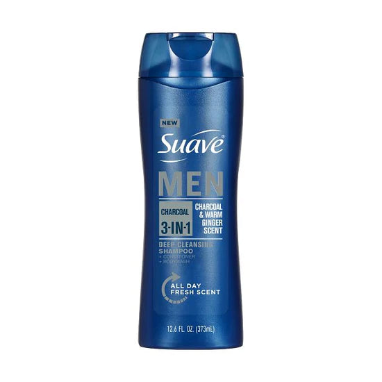 SUAVE MEN 2 IN 1 CHARCOAL 12.6 OZ