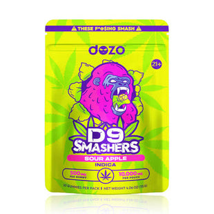 DOZO D9 SMASHERS GUMMIES 10000MG POUCH 5 PACK