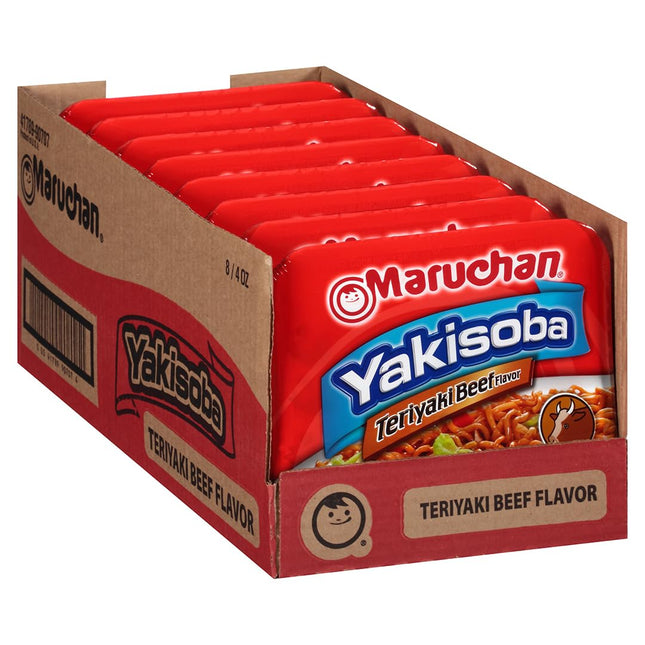 MARUCHAN YAKISOBA 4oZ BOWL TERIYAKI BEEF FLAVOR 8COUNT