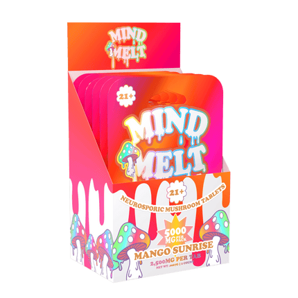 MIND MELT 2 PACK MUSHROOM TABLETS - MANGO SUNRISE (SLEEVE OF 10)