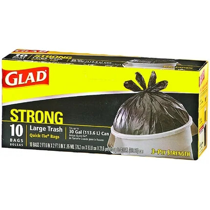 GLAD TRASH BAG 30 GALLON 10CT