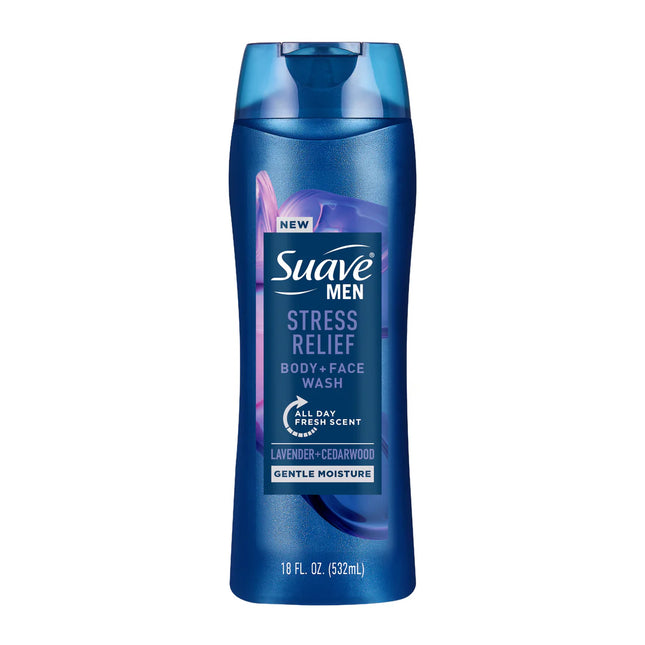 SUAVE MEN BODY WASH STRESS RELIEF 18 OZ