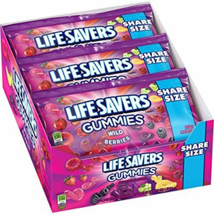 LIFESAVERS 4.2oZ SHARE SIZE GUMMIES WILD BERRIES 15PACKS