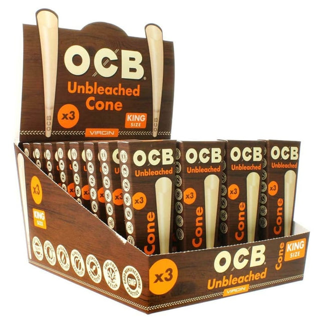 OCB VIRGIN CONE KING SZ - 3 PK