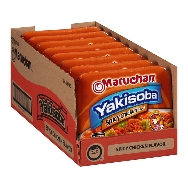 MARUCHAN YAKISOBA 4.11oZ BOWL SPICY CHICKEN FLAVOR 8COUNT