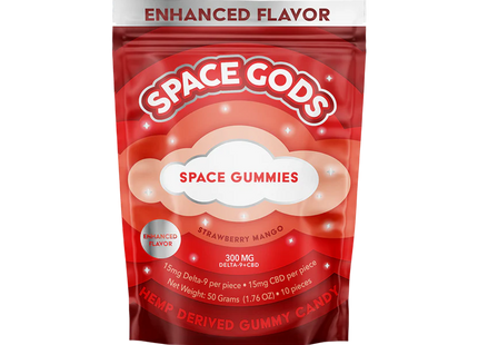 SPACE GODS SPACE GUMMIES 300MG 10 PACK