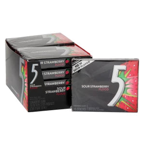 WRIGLEY'S  5 SUGARFREE GUM 10PACKS