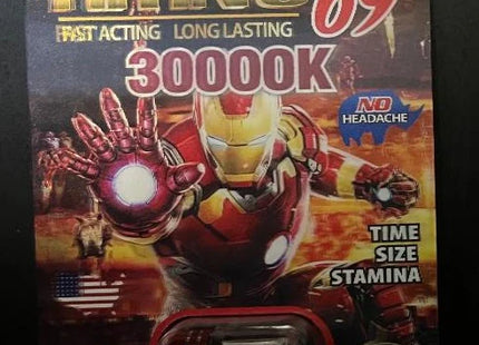 RHINO 69 IRON MAN SINGLE PILL 30000K 24 COUNT