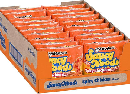 MARUCHAN 3.3oZ SAUCY NOODS SPICY CHICKEN FLAVOR 20COUNT
