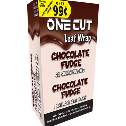 ONE CUT LEAF WRAP $0.99 - CHOCOLATE FUDGE