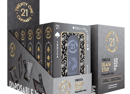 21 CANNABIS USB 2ML DISPOSABLE DEATH STAR(I) 6PACK