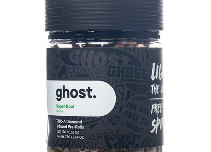 GHOST 1.5G THC-A DIAMOND INFUSED PRE-ROLLS 50COUNT