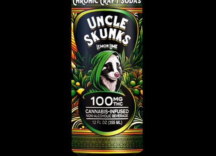 UNCLE SKUNKS 100MG CRAFT SODA 12 FL OZ  24COUNT