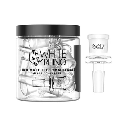 WHITE RHINO 14MM MALE TO 19MM FEMALE GLASS CONVERTER