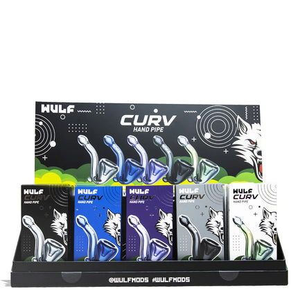 WULF GLASS CURV HAND PIPE 15PK