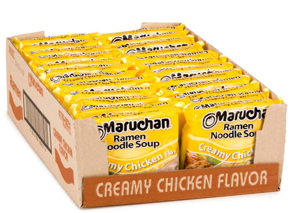 MARUCHAN 3oZ RAMEN NOODLES SOUP CREAMY CHICKEN FLAVOR 24COUNT