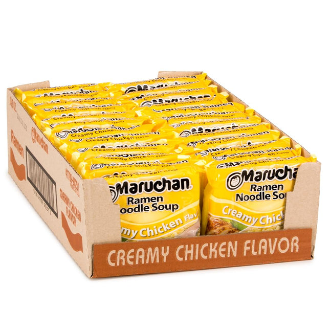 MARUCHAN 3oZ RAMEN NOODLES SOUP CREAMY CHICKEN FLAVOR 24COUNT