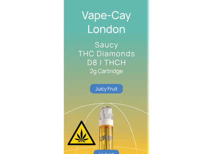 URB SAUCY THC DIAMONDS 2ML CARTRIDGES  6PACK