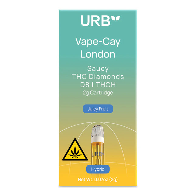 URB SAUCY THC DIAMONDS 2ML CARTRIDGES  6PACK