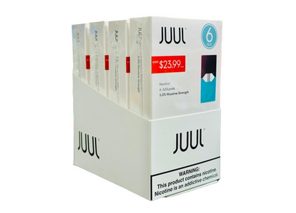 JUUL PODS MENTHOL 5%- 6 PK PRE-PRICED 23.99$