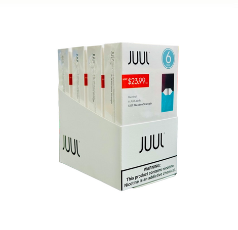 JUUL PODS MENTHOL 5%- 6 PK PRE-PRICED 23.99$ Milwaukee Import JUUL PODS MENTHOL 5%- 6 PK PRE-PRICED 23.99$ Milwaukee Import