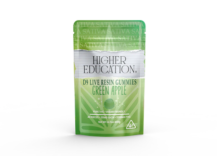 HIGHER EDUCATION D9 LIVE RESIN 30MG GUMMIES JUMBO BOX  50PACK