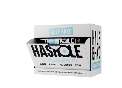 HALF BAK'D THC-A 2G HASH HOLES 10 PACK