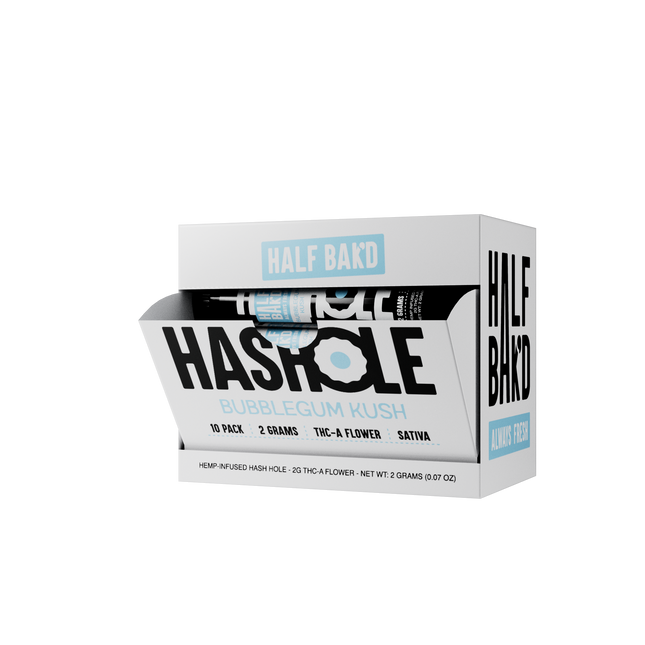 HALF BAK'D THC-A 2G HASH HOLES 10 PACK