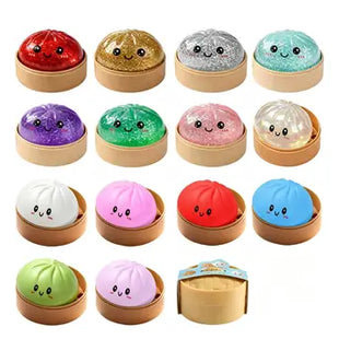SQUISHY DUMPLING SMALL TOY ASSORTED 24COUNT