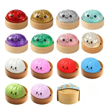 SQUISHY DUMPLING SMALL TOY ASSORTED 24COUNT