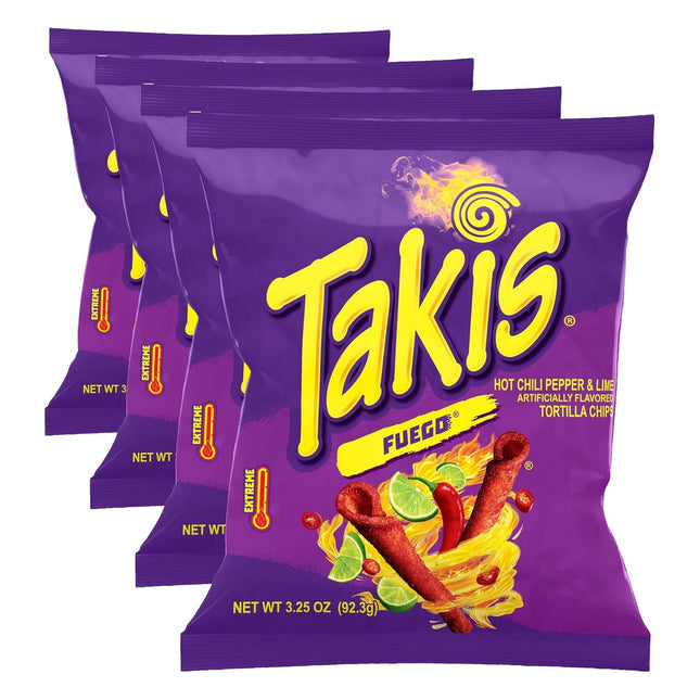 TAKIS 3.25oZ TORTILLA CHIPS FUEGO 1PACK