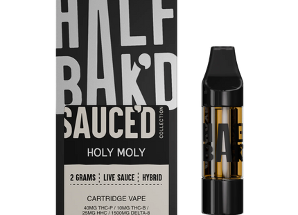 HALF BAK'D LIVE RESIN THC-P 2G CARTRIDGES 5 PACK