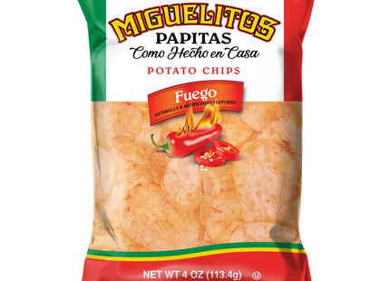 MIGUELITOS PAPITAS 4oZ POTATO CHIPS 12BAGS / CASE