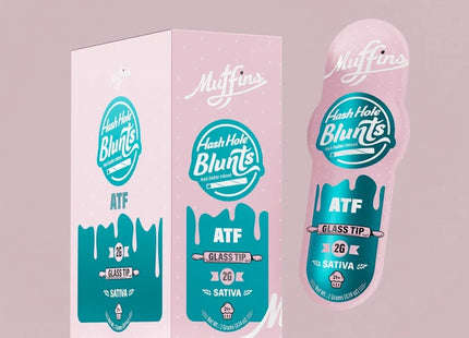 MUFFINS 2G HASH HOLE BLUNTS WITH GLASS TIP 20COUNT