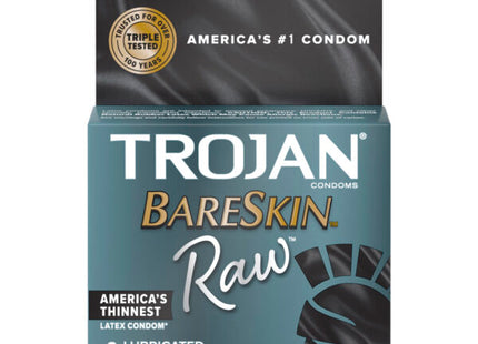 TROJAN BARESKIN RAW 6 - 3PK