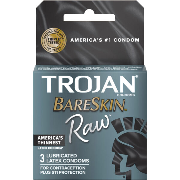 TROJAN BARESKIN RAW 6 - 3PK