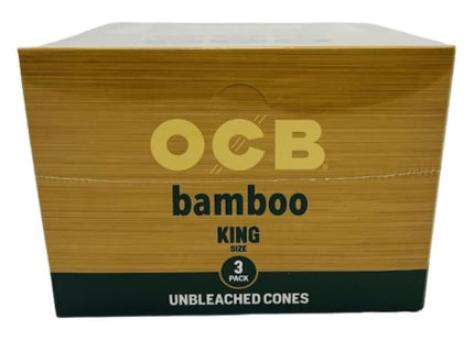 OCB BAMBOO CONE KING SZ 3 PACK