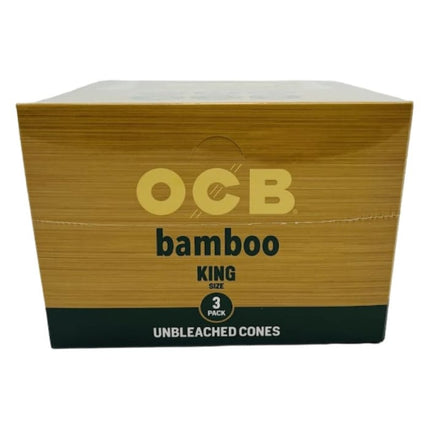 OCB BAMBOO CONE KING SZ 3 PACK