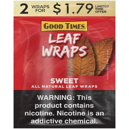 GT LEAF WRAPS 25-2PK SWEET