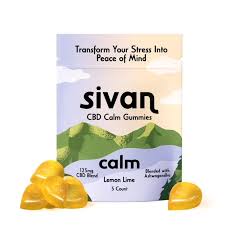 SIVAN NO THC 125MG CALM CBD GUMMY LEMON LIME 10PACKS