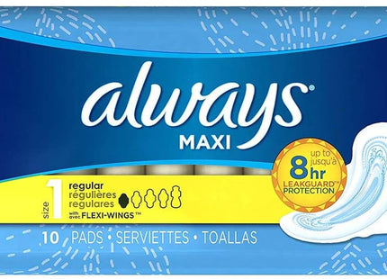 ALWAYS MAXI SIZE 1 -10CT
