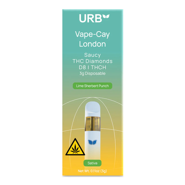 URB SAUCY THC DIAMONDS 3ML DISPOSABLE  6PACK