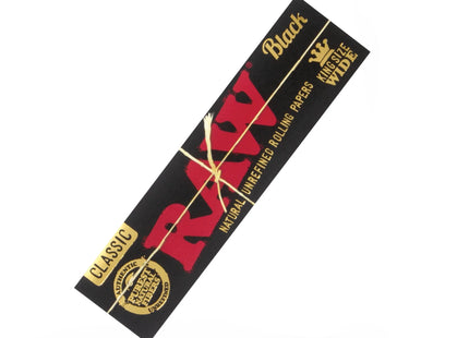 RAW CLASSIC BLACK KING SIZE WIDE PAPER 50PACK