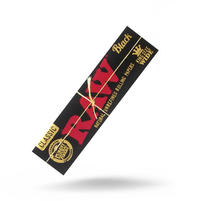 RAW CLASSIC BLACK KING SIZE WIDE PAPER 50PACK
