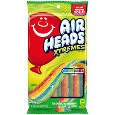 AIR HEADS EXTREMES CANDY 4.5 OZ SOUR RAINBOW BERRY 1 COUNT