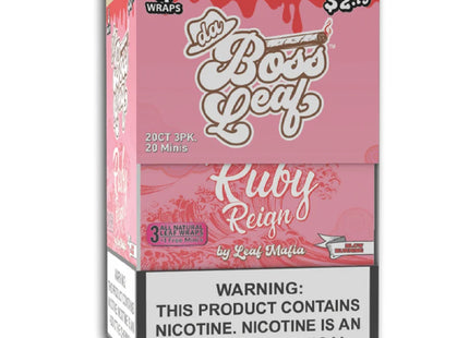 BOSS LEAF 20CT-3PK (71% EXCISE TAX PAID)
