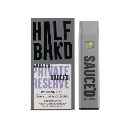 HALF BAKD 1G DISPOSABLE WEDDING CAKE